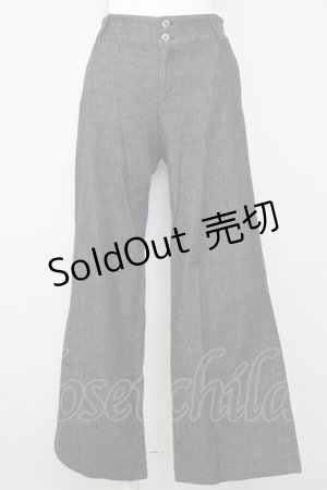 画像: INGEBORG / ウエストダブルボタンパンツ S 黒 T-24-12-27-017-LO-PA-SA-ZT406