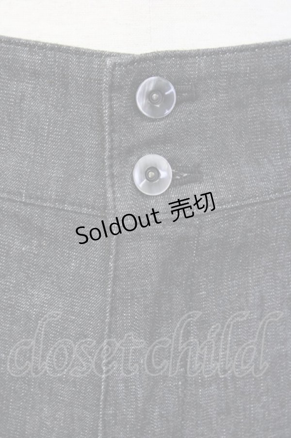 画像4: INGEBORG / ウエストダブルボタンパンツ S 黒 T-24-12-27-017-LO-PA-SA-ZT406 (4)