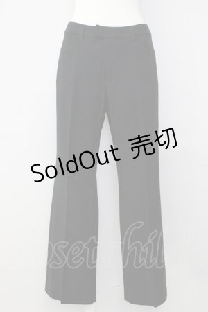 画像: INGEBORG / フロントボタンパンツ S 黒 T-24-12-27-013-LO-PA-SA-ZT404