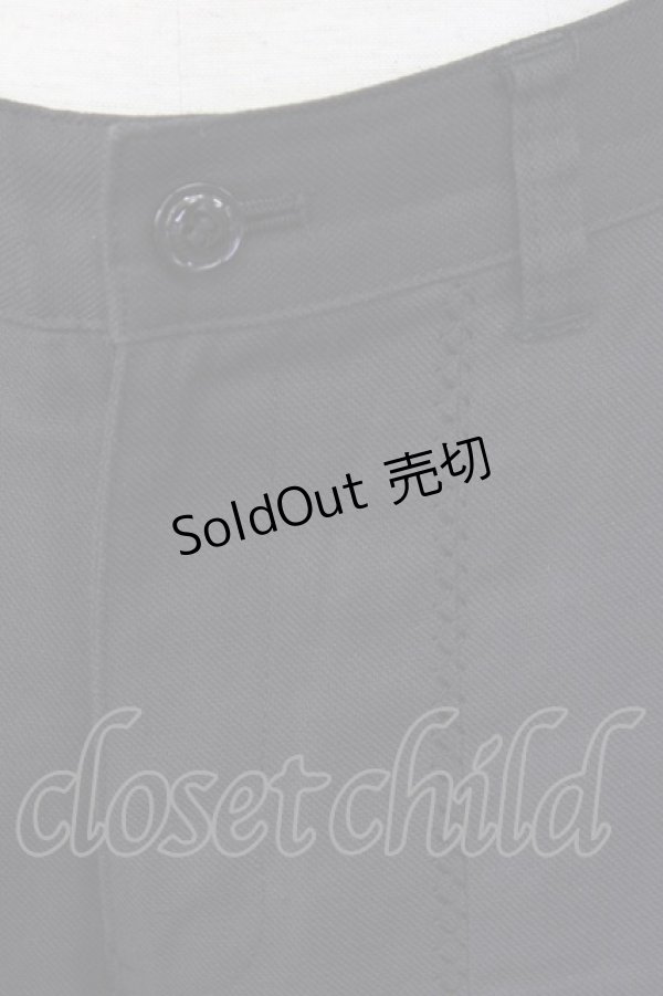 画像6: INGEBORG / 縦刺繍ラインパンツ S 黒 T-24-12-27-014-LO-PA-SA-ZT406 (6)