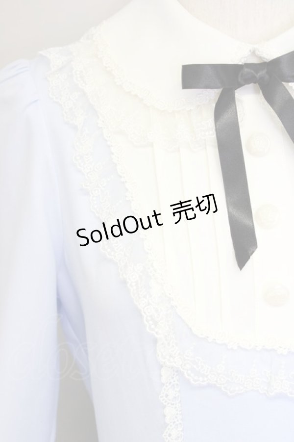 画像4: Innocent World / 大人になったアリスワンピース  サックスＸアイボリー T-25-01-10-022-IW-OP-HD-ZY (4)