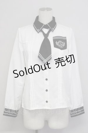 画像: To Alice / TAポリスブラウス  黒Ｘ白 T-25-01-10-005-LO-BL-HD-ZT358