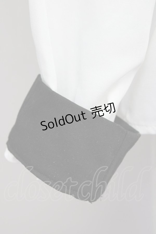 画像4: To Alice / TAポリスブラウス  黒Ｘ白 T-25-01-10-005-LO-BL-HD-ZT358 (4)