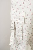 画像3: lilLilly / フラワーカーゴパンツ  白 T-25-01-12-030-LO-PA-SA-ZT447 (3)