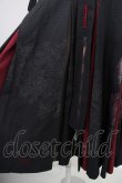 画像5: Ozz oneste / 和柄コルセット風袴パンツ  ブラック×ボルドー T-25-01-12-032-OO-PA-SA-ZI (5)