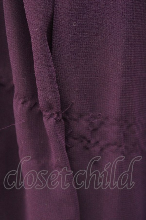 画像7: Ozz oneste / ウエストベルトデザインシースルーロングカーディガン  パープル T-25-01-15-022-OO-TO-SA-ZI (7)