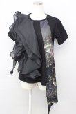 画像1: T.KUNITOMO / 夜景プリント変形Tシャツ  ブラック T-25-01-15-025-GO-TS-SA-ZI (1)