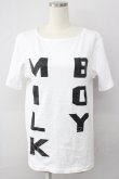 画像1: MILKBOY / BIGLOGO TEE  ホワイト T-25-01-15-035-MB-TS-SA-ZI (1)