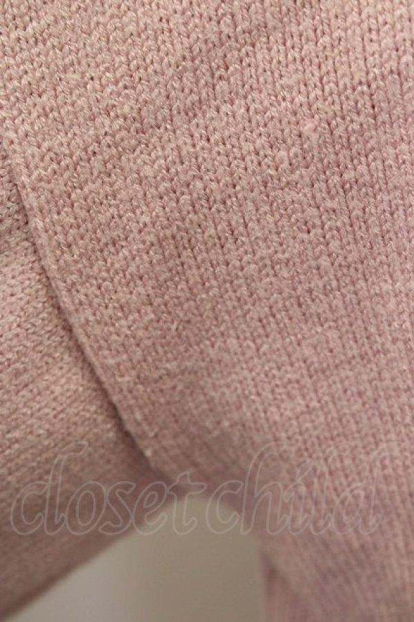 画像12: axes femme POETIQUE / 付け襟ニットワンピース  ピンク T-25-01-15-013-AX-OP-SA-ZT496 (12)