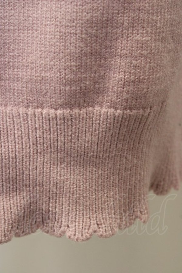 画像13: axes femme POETIQUE / 付け襟ニットワンピース  ピンク T-25-01-15-013-AX-OP-SA-ZT496 (13)