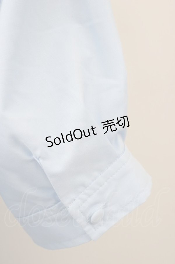 画像3: F i.n.t / マルチストライプネクタイ付きシャツワンピース  ライトブルー T-25-01-17-027-CA-OP-HD-ZI (3)