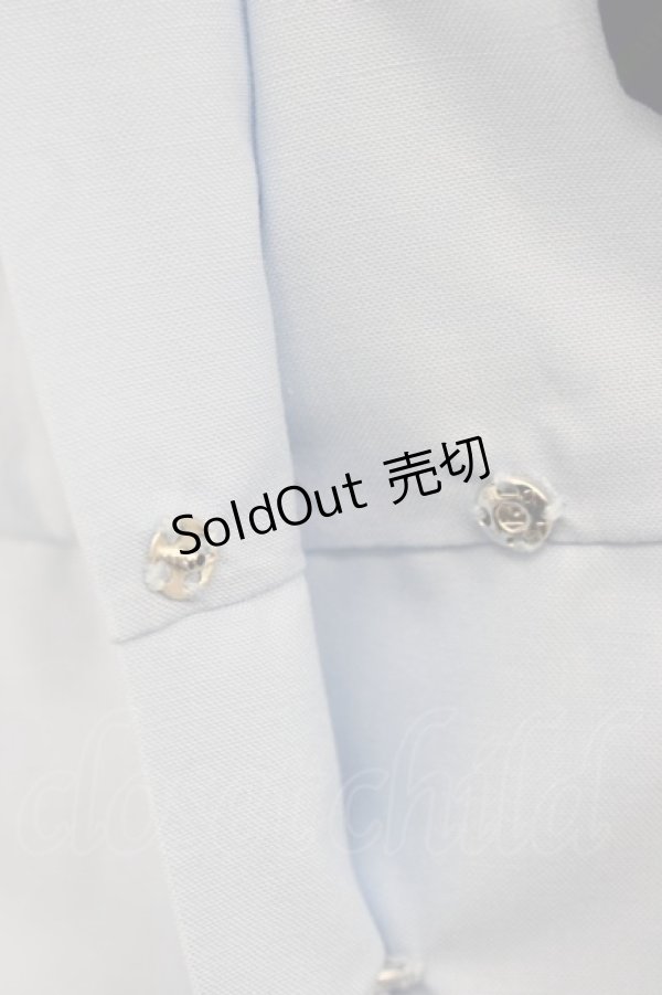 画像5: F i.n.t / マルチストライプネクタイ付きシャツワンピース  ライトブルー T-25-01-17-027-CA-OP-HD-ZI (5)