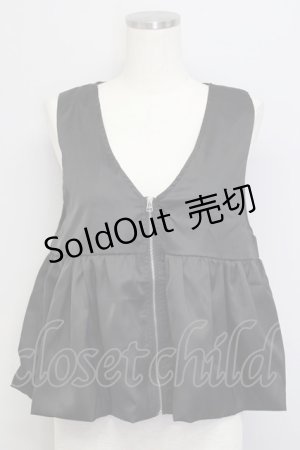 画像: axes femme / ZIPベスト  黒 T-25-01-18-003-AX-TO-SA-ZI