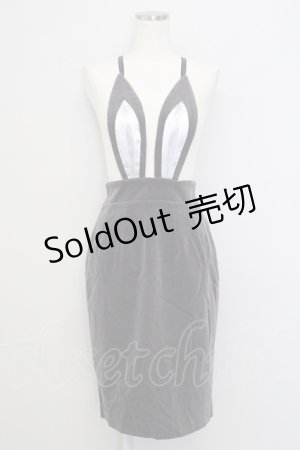 画像: MILK / Velveteenバニーイヤースカート  グレーＸシルバー T-25-01-18-033-ML-SK-SA-ZI