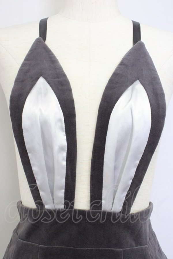 画像5: MILK / Velveteenバニーイヤースカート  グレーＸシルバー T-25-01-18-033-ML-SK-SA-ZI (5)