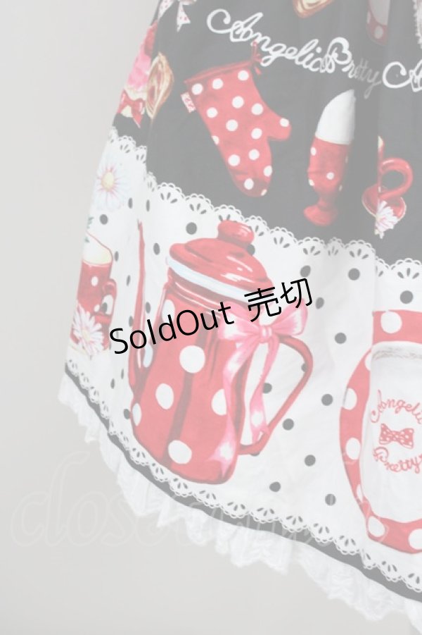 画像4: Angelic Pretty / French Cafe胸リボンジャンパースカートSet  黒 T-25-01-20-024-AP-OP-SA-ZY (4)