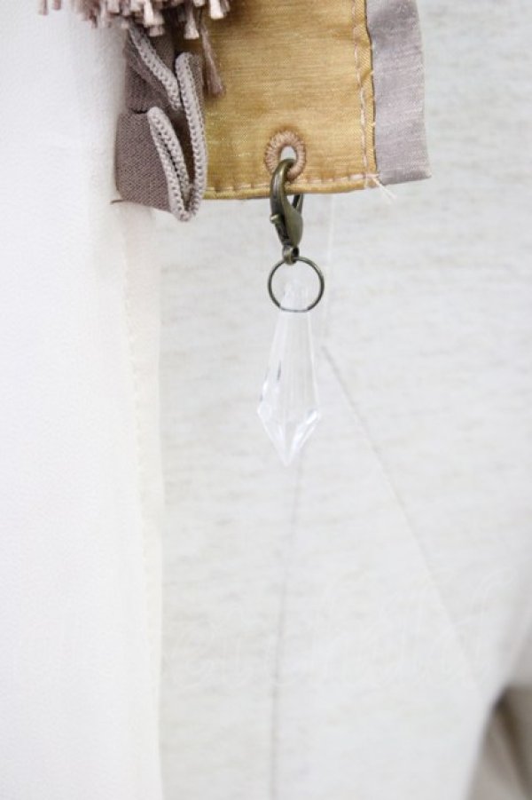 画像9: Ozz oneste /  チャイナタッセル着物袖ロングカーディガン  アイボリー T-25-01-20-016-OO-TO-SA-ZI (9)