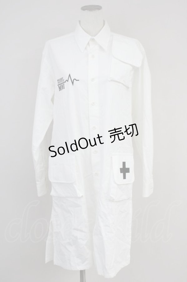 画像1: MILKBOY / DOCTOR'S COAT  ホワイト T-25-01-20-017-MB-OP-SA-ZI (1)