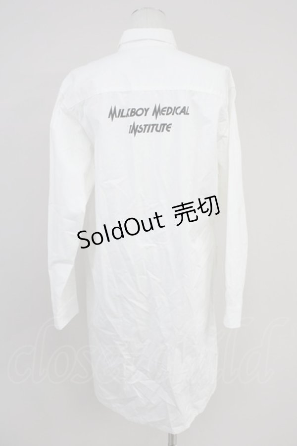 画像2: MILKBOY / DOCTOR'S COAT  ホワイト T-25-01-20-017-MB-OP-SA-ZI (2)