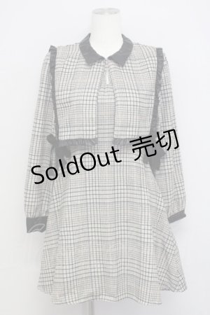 画像: Bubbles /チェックワンピース F ベージュ T-25-01-22-023-CA-OP-SZ-ZT167