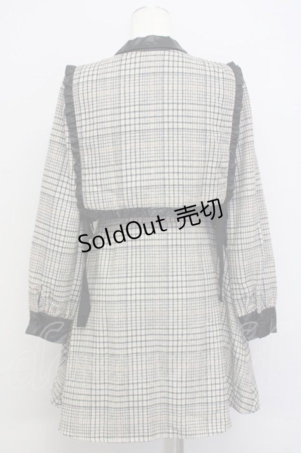 画像2: Bubbles /チェックワンピース F ベージュ T-25-01-22-023-CA-OP-SZ-ZT167 (2)