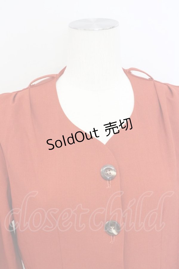 画像4: 【SALE】an another angelus / ストライプスカーフ付きワンピース F オレンジ T-25-01-22-016-CA-OP-SZ-ZT016 (4)