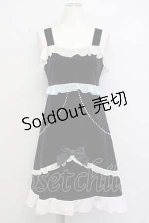 画像: MILK / リリ・ドールDress  ブラック×シャーベット T-25-01-22-019-ML-OP-SZ-ZT016