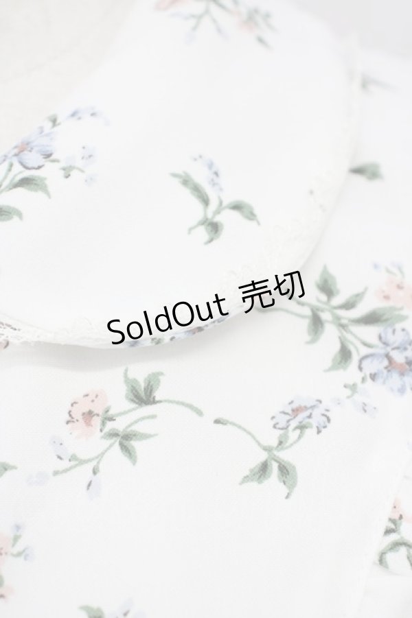 画像5: 【SALE】Honey Cinnamon / フラワーブーケプリントブラウス  白 T-25-01-24-002-LO-BL-SA-ZT390 (5)
