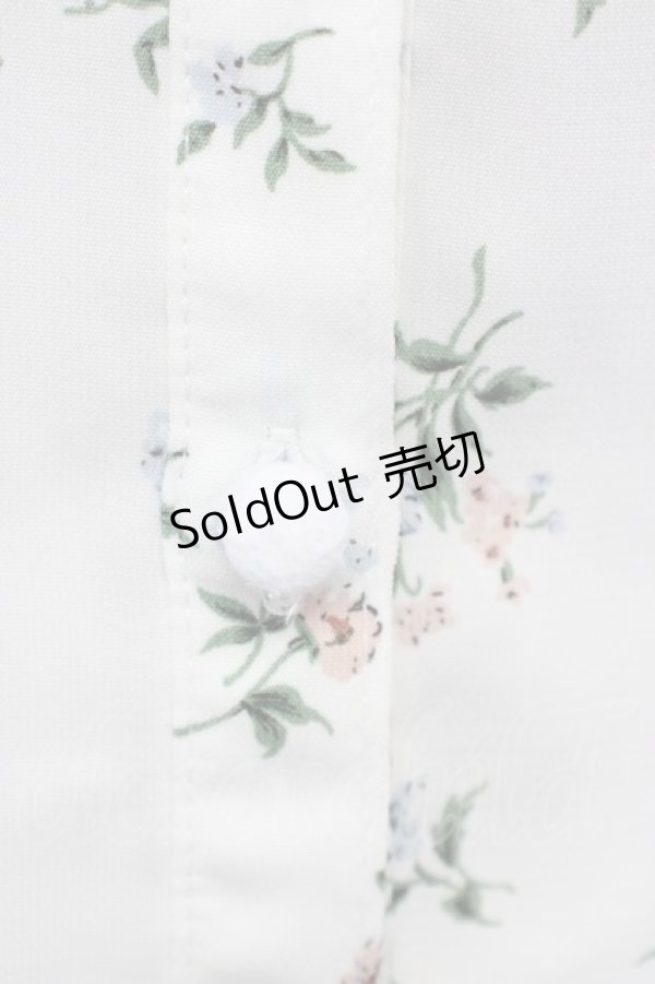 画像6: 【SALE】Honey Cinnamon / フラワーブーケプリントブラウス  白 T-25-01-24-002-LO-BL-SA-ZT390 (6)