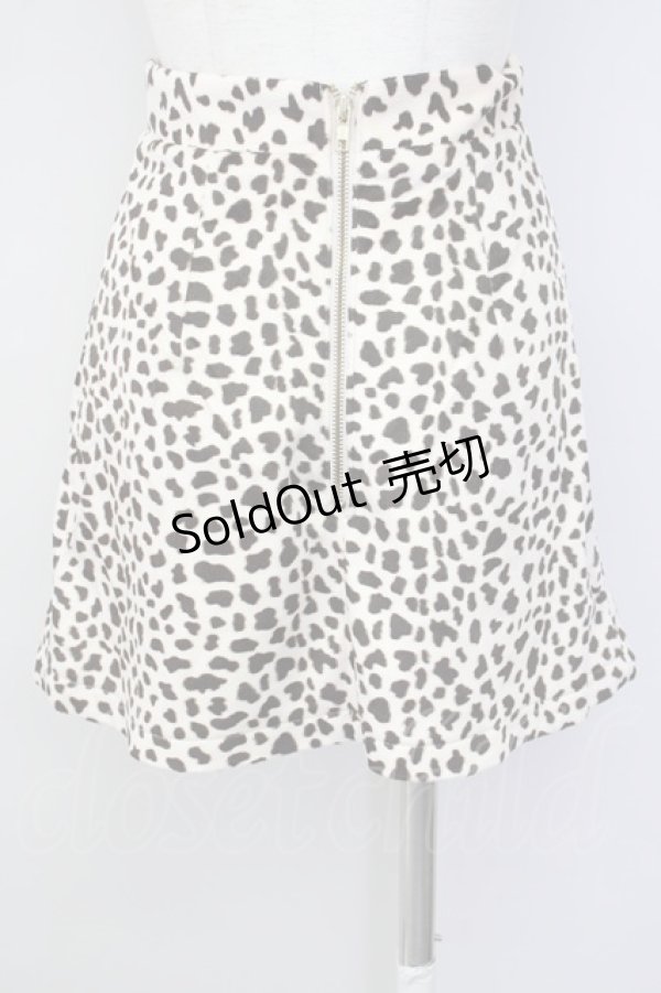 画像2: lilLilly / レオパードスカート  アイボリーＸブラウン T-25-01-24-019-LO-SK-SA-ZT076 (2)