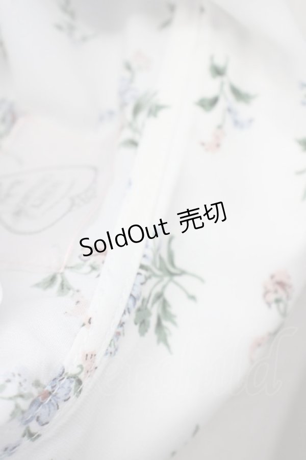 画像8: 【SALE】Honey Cinnamon / フラワーブーケプリントブラウス  白 T-25-01-24-002-LO-BL-SA-ZT390 (8)