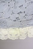 画像5: Swankiss / パールビジューベルトレースショートパンツ  サックスＸ白 T-25-01-24-025-CA-PA-SA-ZT074 (5)