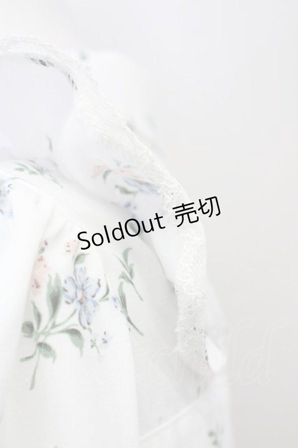 画像3: 【SALE】Honey Cinnamon / フラワーブーケプリントブラウス  白 T-25-01-24-002-LO-BL-SA-ZT390 (3)