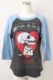 画像1: RNA / スヌーピースカルptTシャツ M ブルー×グレー T-25-01-26-007-PU-TS-SA-ZT033 (1)