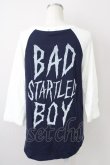 画像2: RNA / フランケンTシャツ L アイボリー×ネイビー T-25-01-26-008-PU-TS-SA-ZT033 (2)