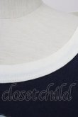 画像4: RNA / フランケンTシャツ L アイボリー×ネイビー T-25-01-26-008-PU-TS-SA-ZT033 (4)