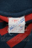 画像5: RNA / ボーダーポロシャツ M ネイビー×レッド T-25-01-26-010-PU-TO-SA-ZT045 (5)
