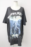 画像1: RNA / THUNDER BOLT LIGHTING ptTシャツ M グレー T-25-01-26-014-PU-TS-SA-ZT045 (1)
