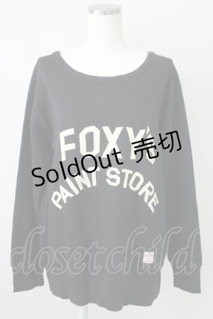 画像: RNA / FOXY’S PAINT STORE スウェット M ブラック T-25-01-26-015-PU-TO-SA-ZT045