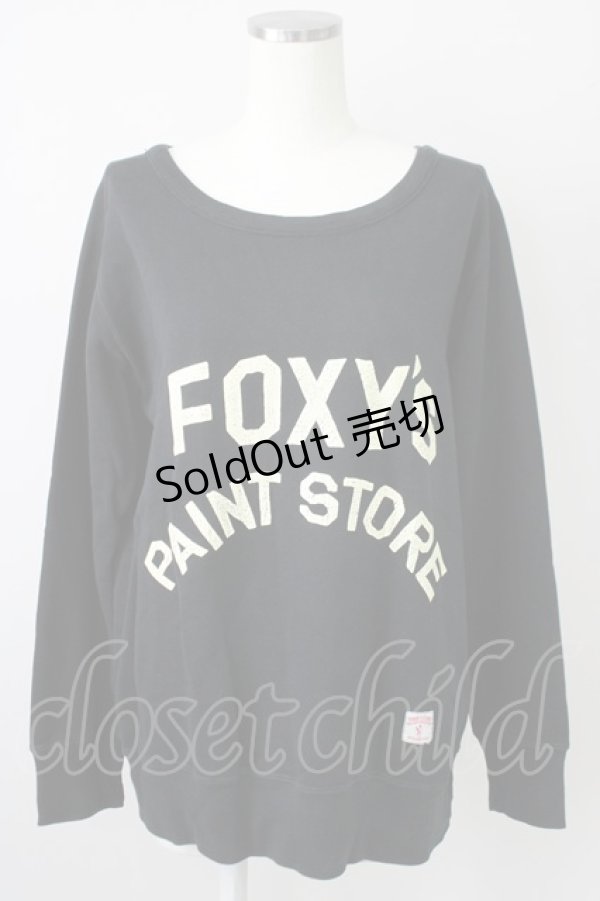 画像1: RNA / FOXY’S PAINT STORE スウェット M ブラック T-25-01-26-015-PU-TO-SA-ZT045 (1)