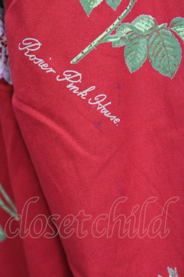 画像7: PINK HOUSE / 薔薇柄コートワンピース  レッド T-25-01-29-023-LO-CO-SA-ZT261 (7)