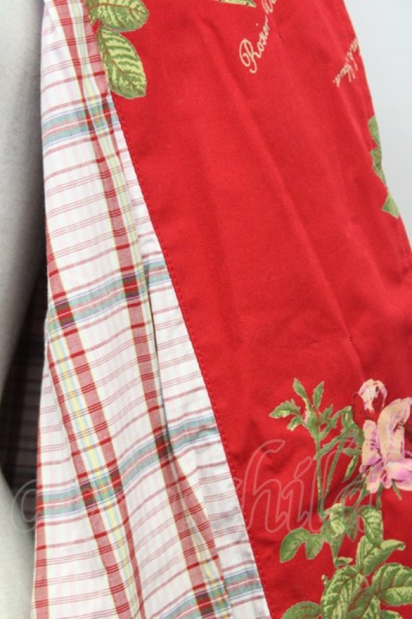 画像10: PINK HOUSE / 薔薇柄コートワンピース  レッド T-25-01-29-023-LO-CO-SA-ZT261 (10)