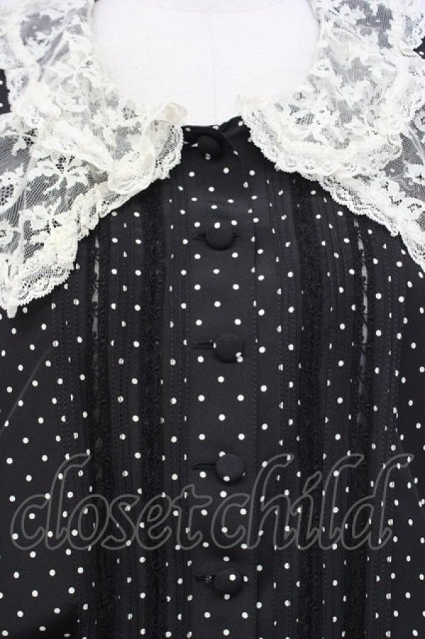 画像4: PINK HOUSE / ドットセットアップ  ブラック T-25-01-29-028-LO-JA-SA-ZT354 (4)