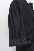 画像5: INGEBORG / レース襟&リボン半袖ブラウス&プリーツスカートセットアップ  ブラック T-25-01-29-029-LO-BL-SA-ZT377 (5)