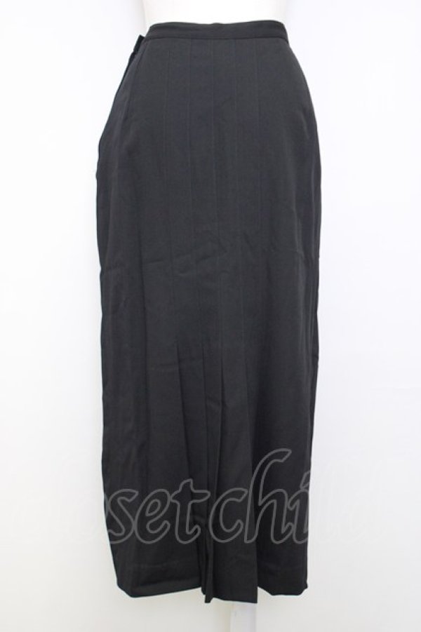 画像8: INGEBORG / レース襟&リボン半袖ブラウス&プリーツスカートセットアップ  ブラック T-25-01-29-029-LO-BL-SA-ZT377 (8)