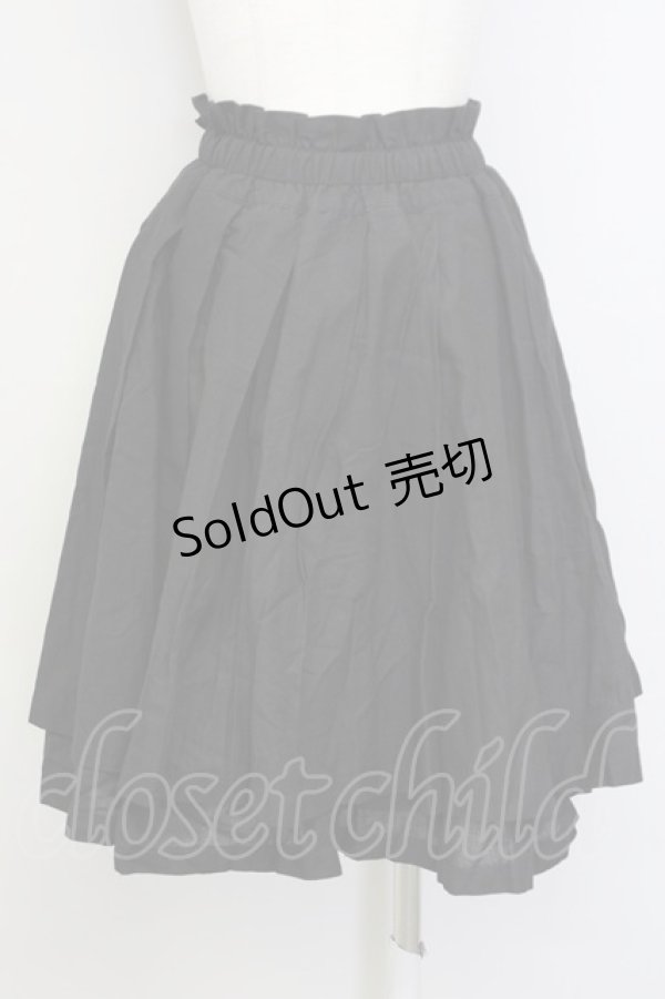 画像2: 【SALE】PEACE NOW / ギャザースカート M ブラック T-25-01-29-031-PU-SK-SA-ZT148 (2)