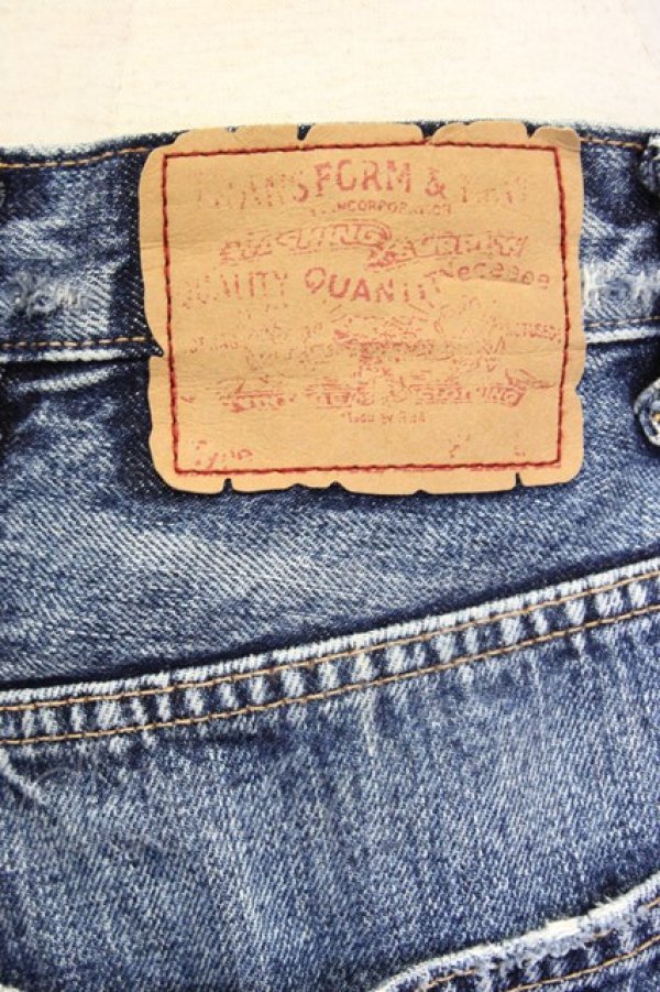 画像3: RNA / ダメージツイストハーフパンツ M ブルーデニム T-25-01-29-037-PU-PA-SA-ZT148 (3)