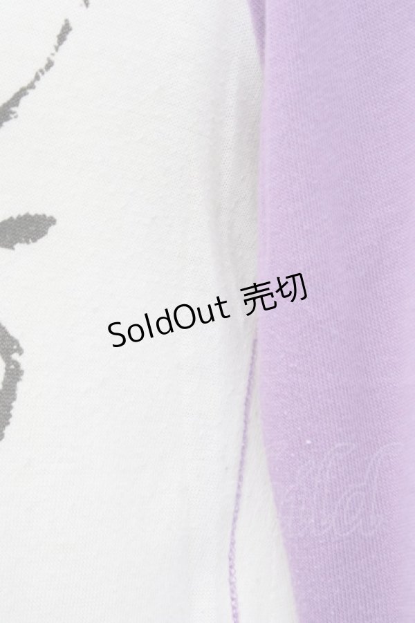 画像3: WORLD WIDE LOVE！(Rydia) / リップptラグランTシャツ 1 パープル T-25-01-29-010-PU-TS-SA-ZT109 (3)