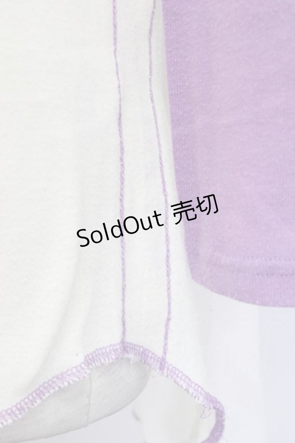 画像4: WORLD WIDE LOVE！(Rydia) / リップptラグランTシャツ 1 パープル T-25-01-29-010-PU-TS-SA-ZT109 (4)