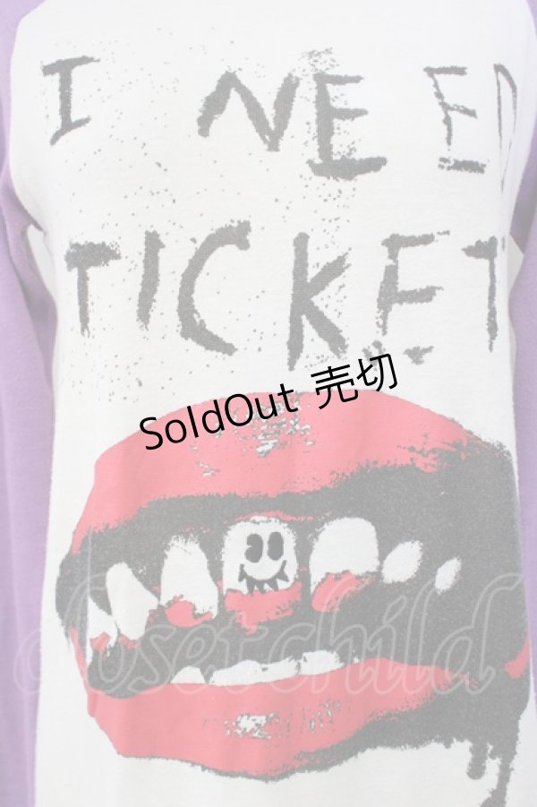 画像5: WORLD WIDE LOVE！(Rydia) / リップptラグランTシャツ 1 パープル T-25-01-29-010-PU-TS-SA-ZT109 (5)